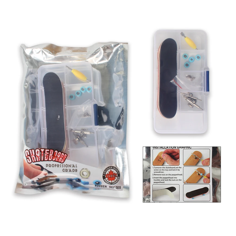 Professional Wholesale Finger Skateboard Fingerboard Tape Bearing Trucks And Wheels Resin