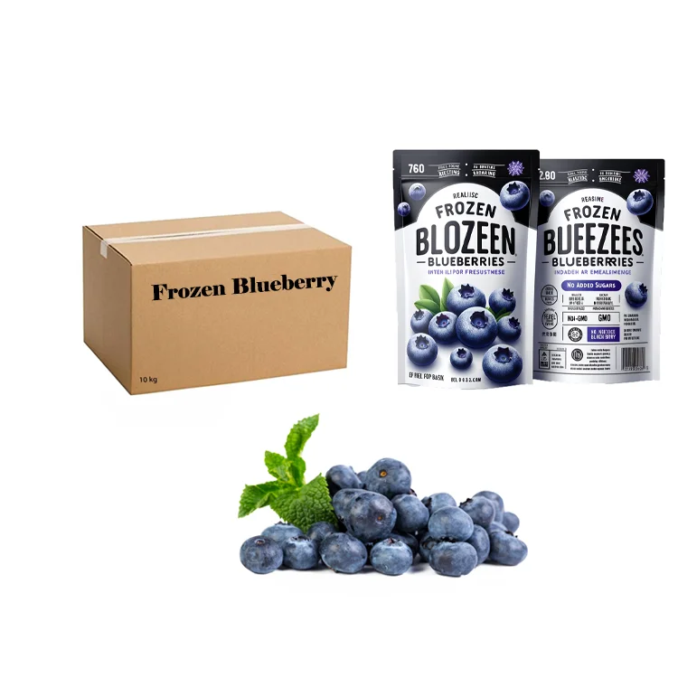 New crop of frozen blueberry