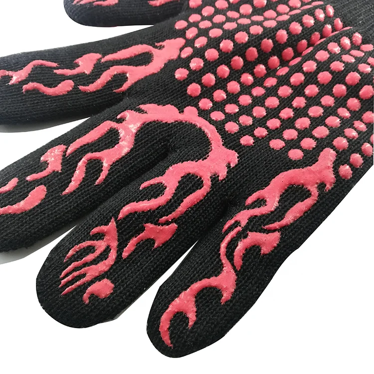  Gujia grillhandschuhe по индивидуальному заказу 1472F барбекю печь скольжения силиконовые термостойкие перчатки для сковорода выпечная прокладка