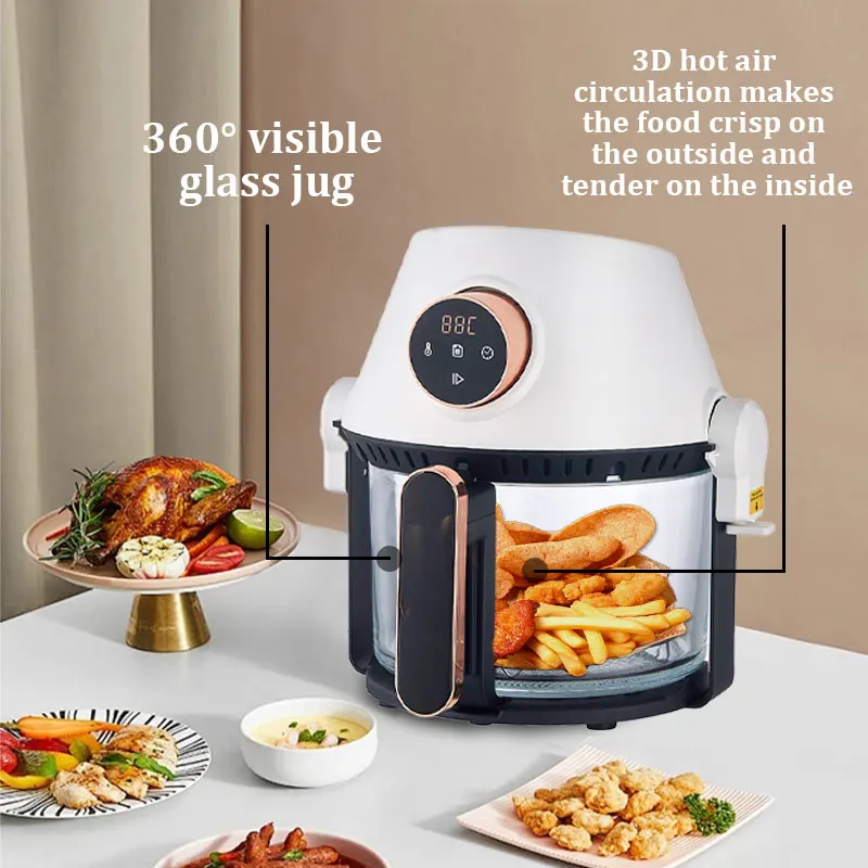 DEWEISI electric oilless cooker electric oilless cooker air fryer with flip air brake digital air fryer with lcd displays