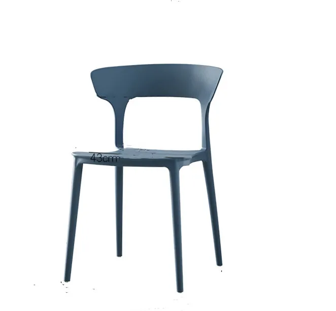 Outdoor dining chairs modern plastic dining room chair blue PP Dining Restaurant Color Price Plastic Chair For Restaurants