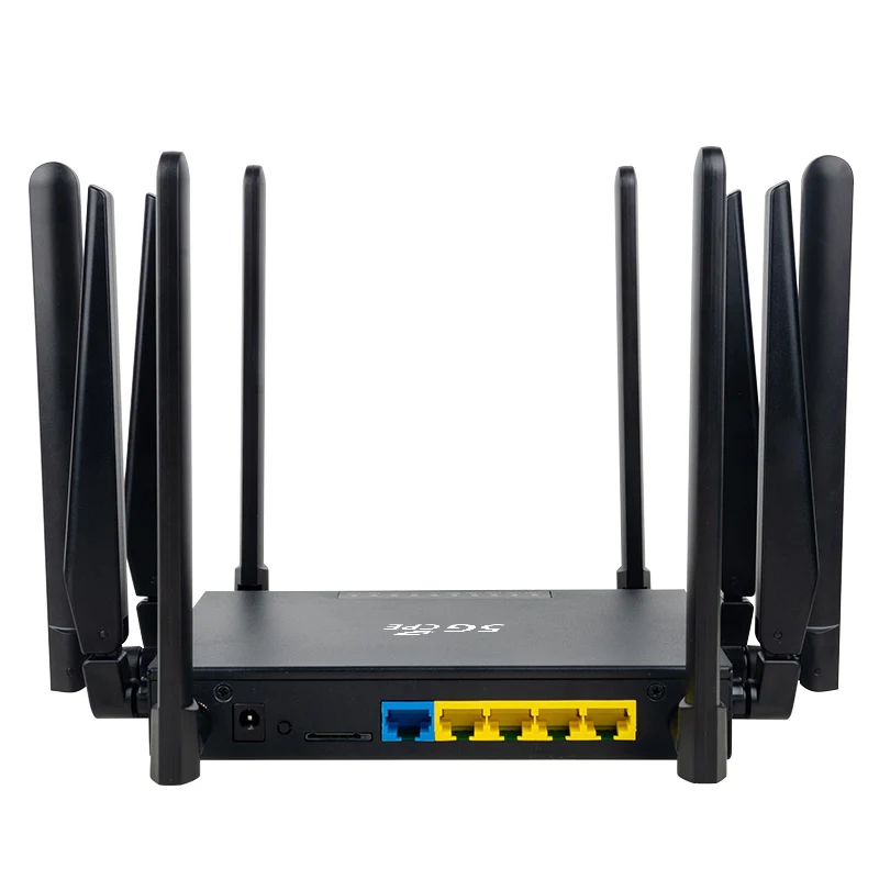 5G промышленный беспроводной маршрутизатор WIFI6 со слотом для sim-карты с 10 * внешними антеннами 5g lte sim-карта