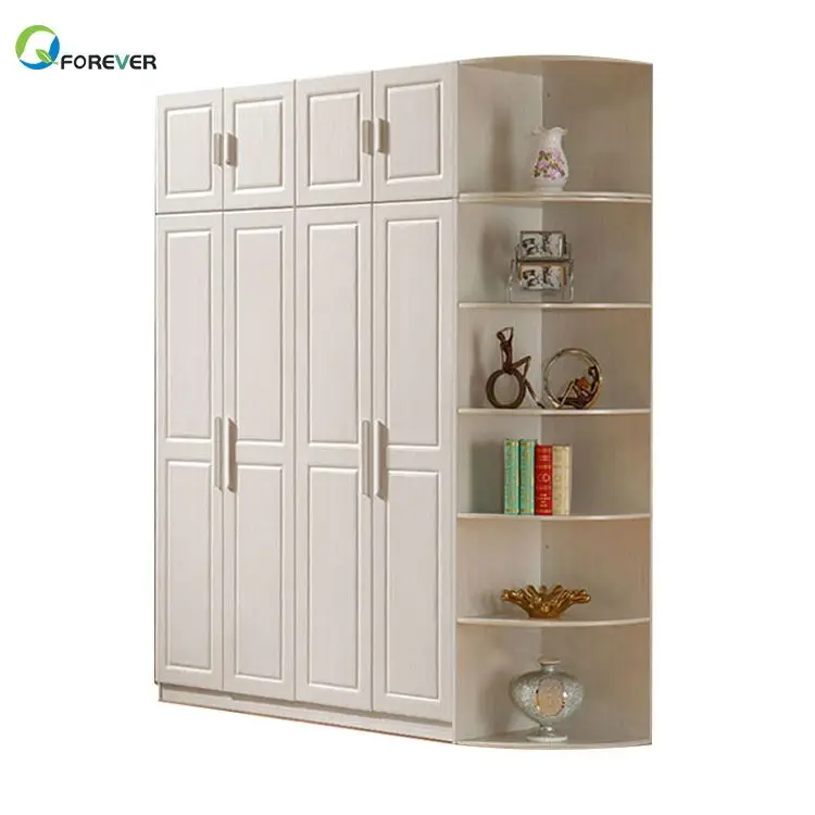 AILICHEN Beautiful Simple Design White Color Wooden Wardrobe Elegant With Big Space
