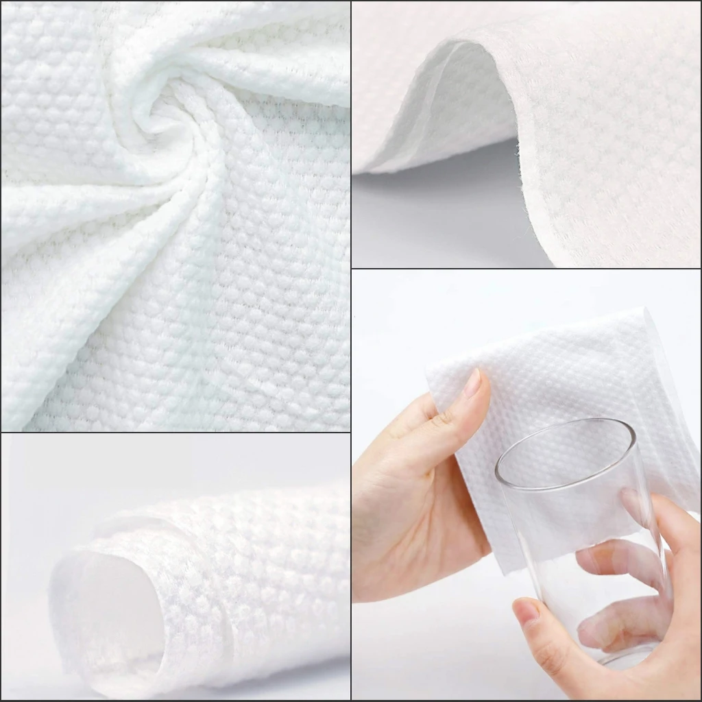 OEM roll tissue facial cotton tissue bacteria-free dry wet disposable washcloth