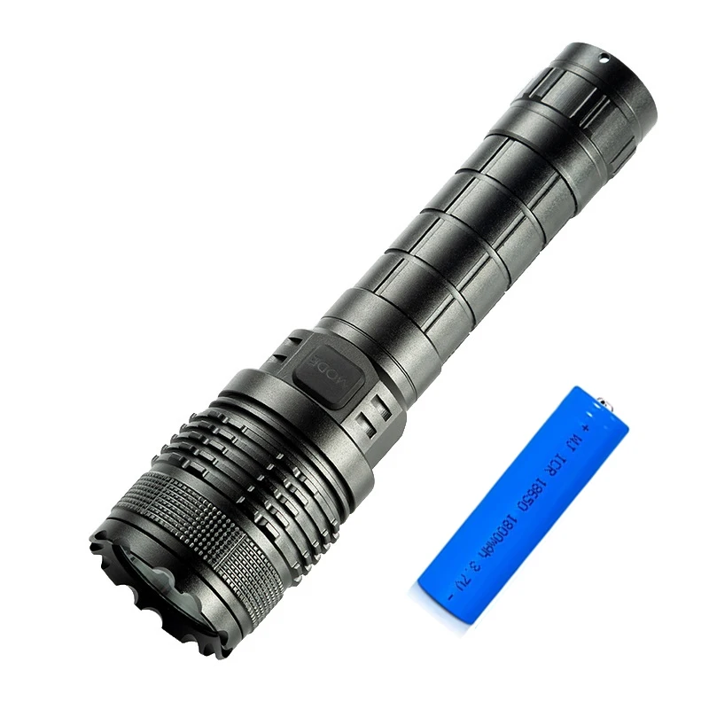 Powerful Handheld Waterproof 18650 Rechargeable Battery 5 Modes 1200 High Lumen Super Bright LED tactical flashlight