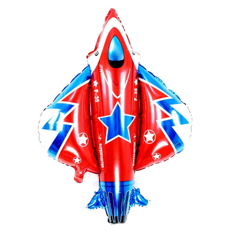 New Airplane Printed Helium Balloon Set Helicopter shaped foil mylar balloons
