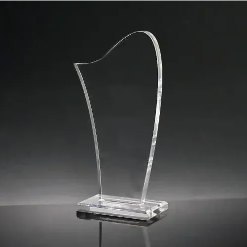 Wood Medal Awards Color Printed Crystal Trophy Annual Meeting Souvenirs Embossing Printing