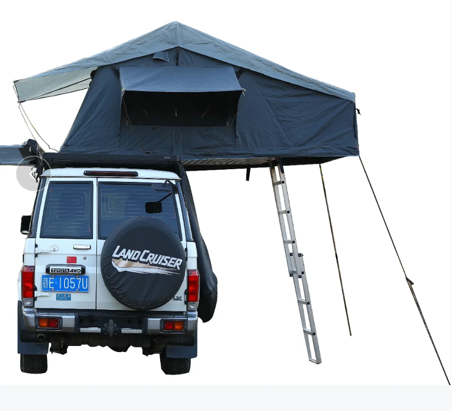 soft shell roof top tent  aluminum frame with waterproof fabric quick camping tent