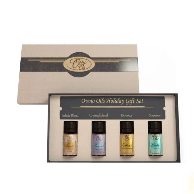 Factory price color printing Custom Cosmetic Accessory square paper Box Skin Care bottle lid and base paper box with EVA/sponge