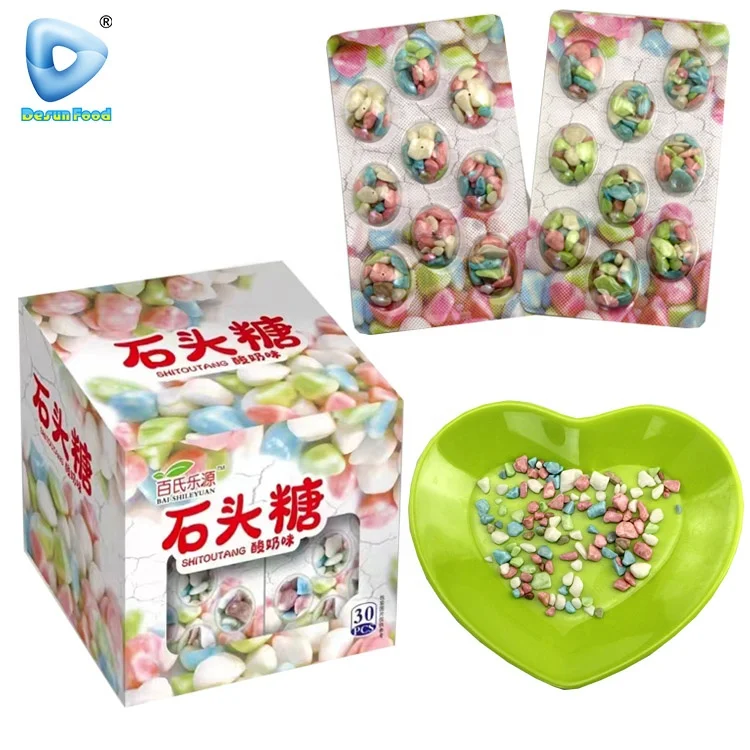 Wholesale Cheap Colorful Stones Hard Candy Sweet