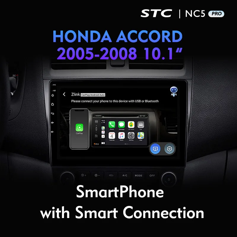 10.1 inch touch screen multimedia System android 10.0 for HONDA ACCORD 2005 2008 car radio dvd player gps navigation car audio
