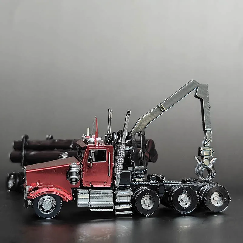 Factory Wholesale Crazy Model 3D All Metal Stainless Steel Model DIY Toy Puzzle Building Blocks Wood Trailer 3D jigsaw puzzles