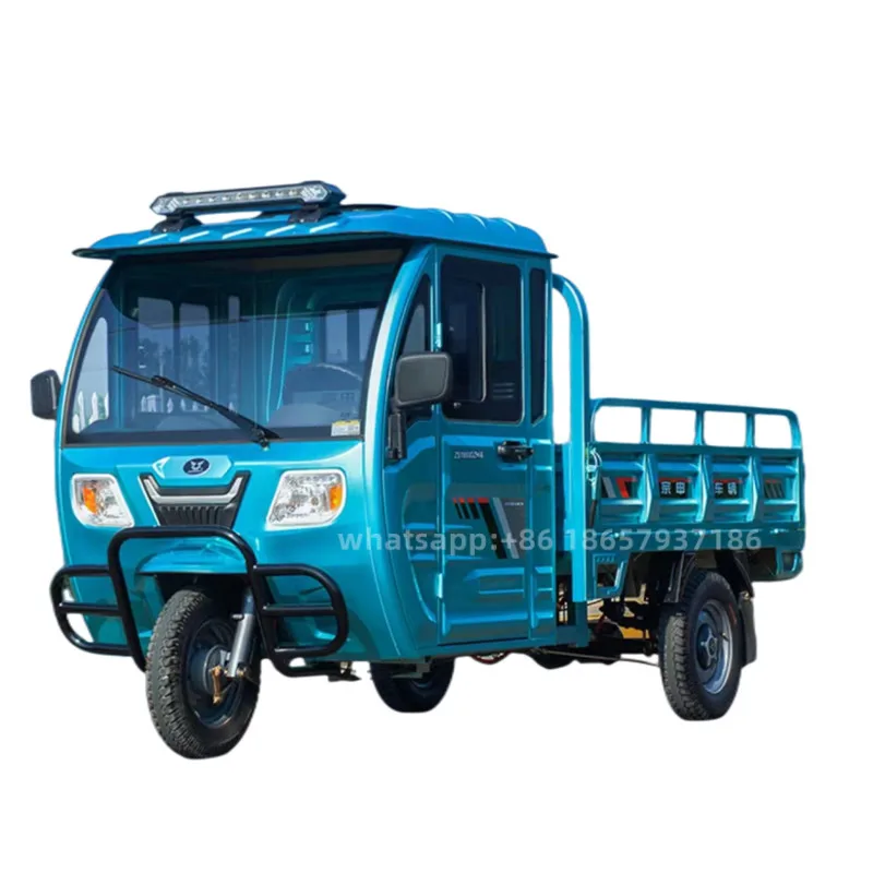 Electric Cabin Cargo tricycle truck cargo tricycle with wagon