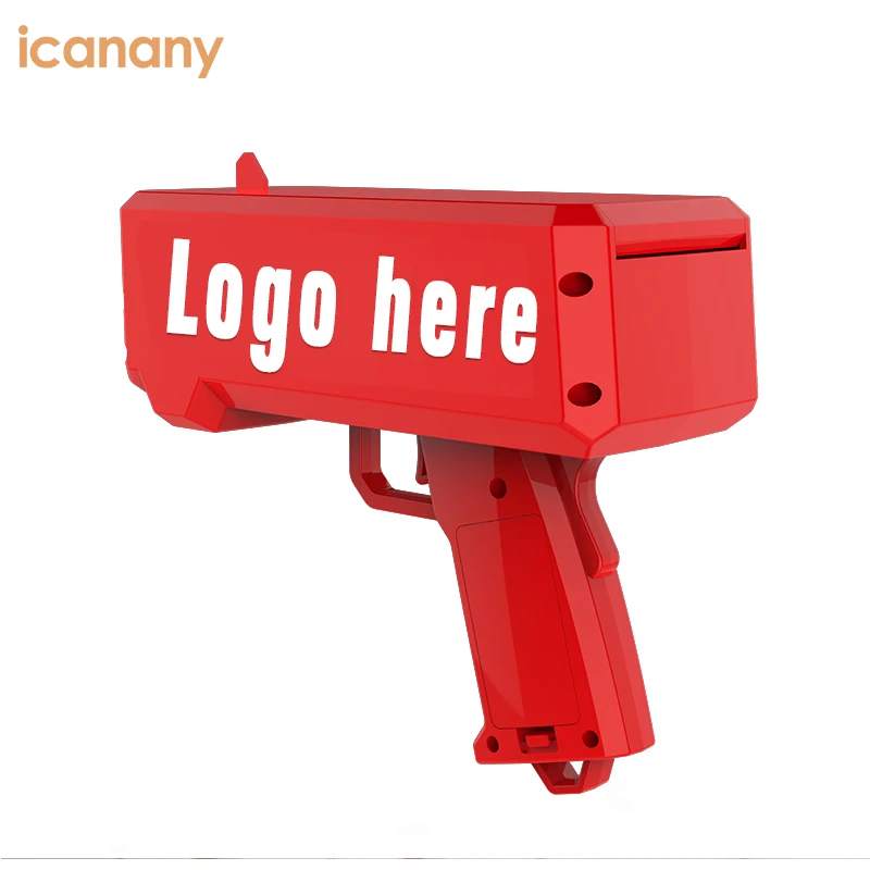  Icanany Заводской OEM-сервис розовый/черный/золотой/Красный пистолет-распылитель для денег