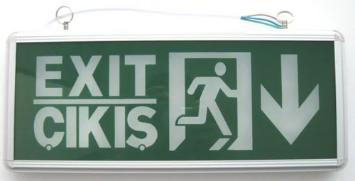 Cheap Price LED Rechargeable Double Sides LED Exit Signs Light  With Battery Backup For Emergency