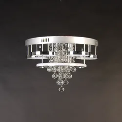 Shinny Chrome Single Glass Ball Pendant and Chandelier Lamp Luxury House