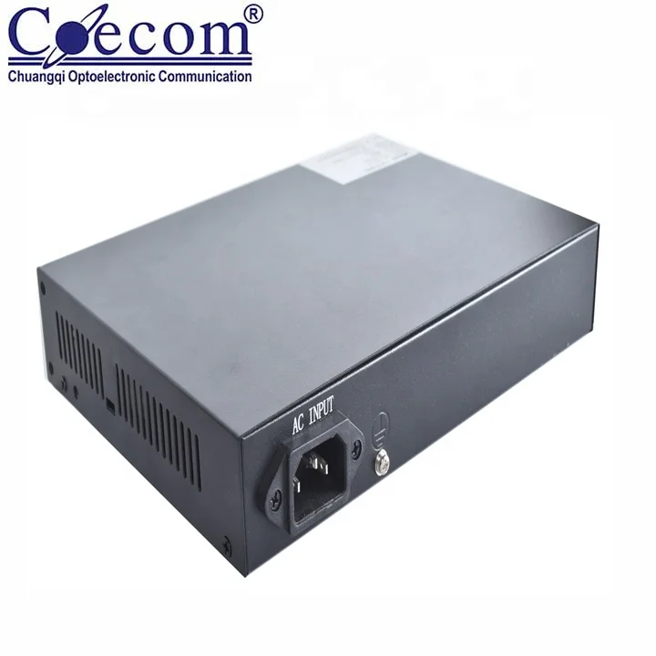 
CE 100M Fiber Media Converter Twisted Pair Ethernet Media Converter FC Fiber Optic Port to 2*RJ45 Network Ports 