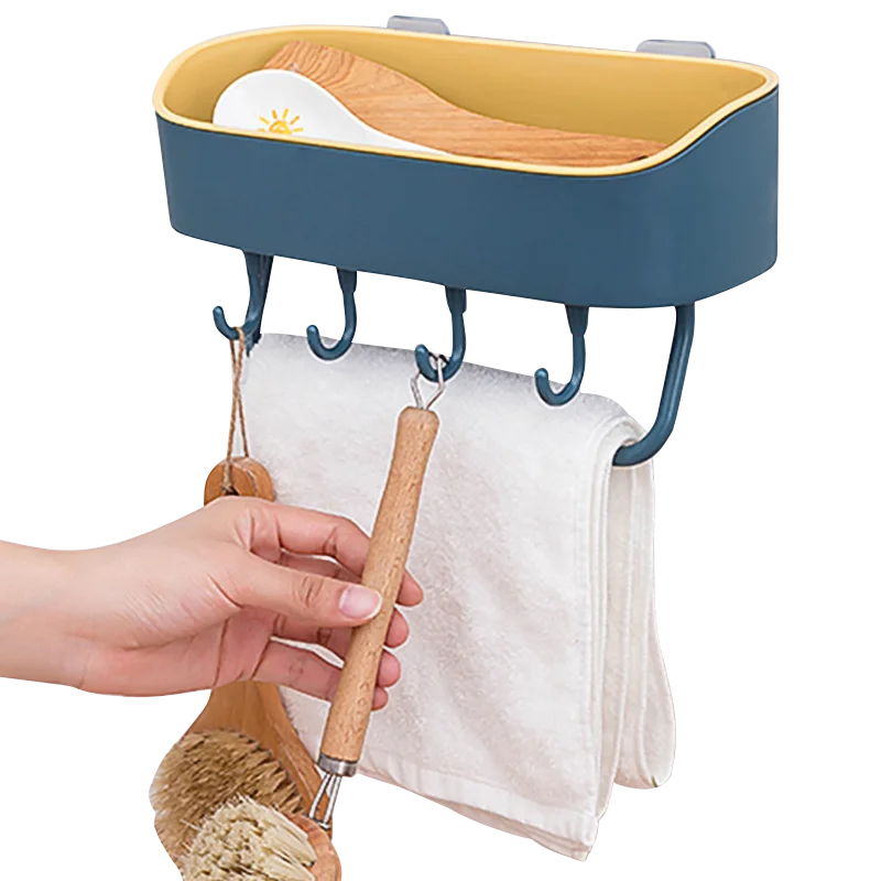 Полка для ванной комнаты Большая пластиковая вешалка для полотенец Держатель для полотенец матовая настенная вешалка
