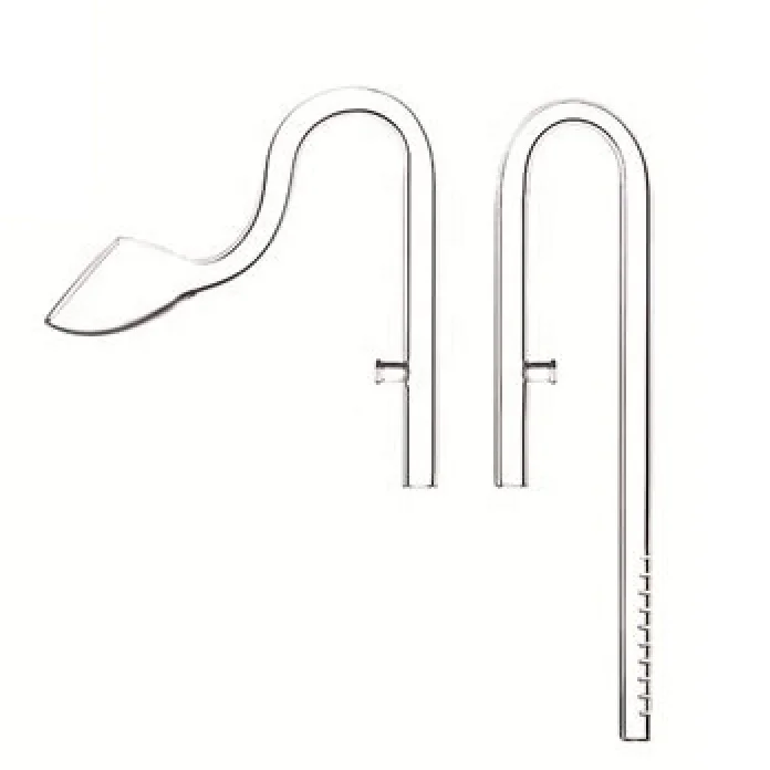 Customized Aquarium Plant 10mm Glass Lily Outlet Pipes for nano tank canister filter