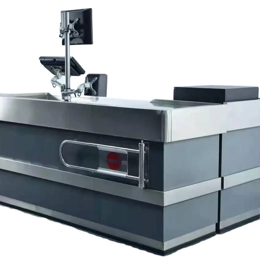 New Design High Quality Cashier Table Counter Checkout Counters Desk Cash Counting