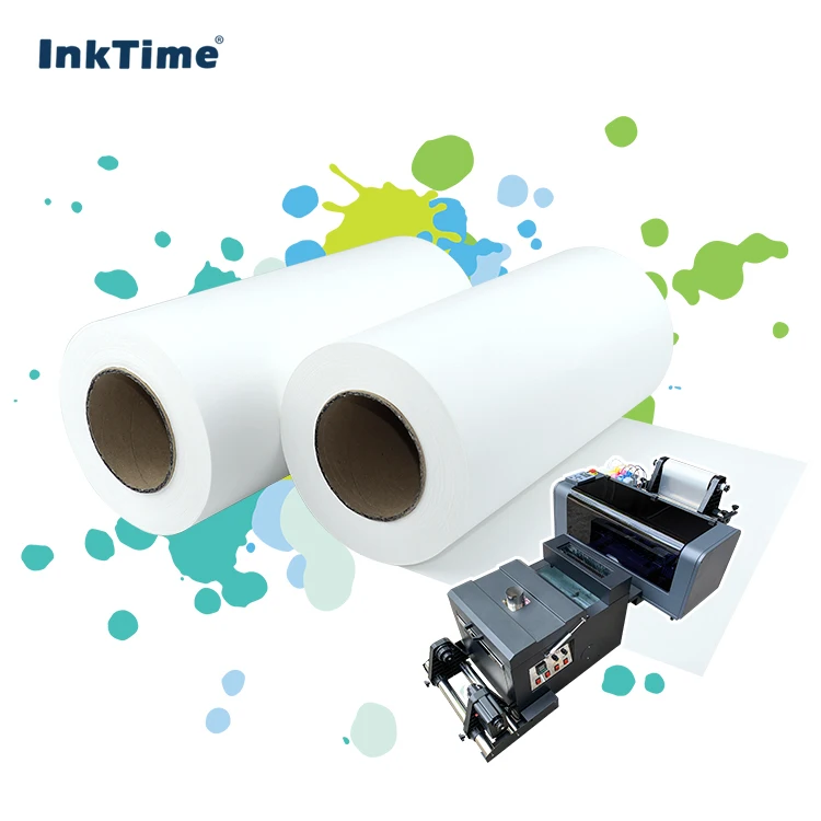 Inktime Heat dtf printer Transfer Paper For Color Fabric Support Transfer Paper Hot Iron For T shirt