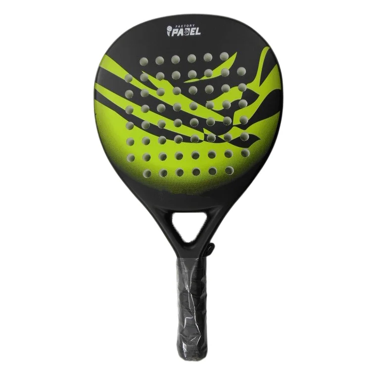 round shape custom logo carbon fiber EVA core paddle/padel tennis racket