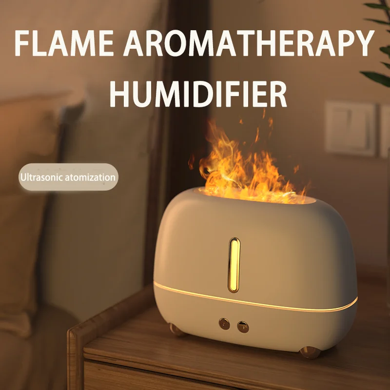 Flame humidifier 250ML Mini Portable Humidifier Aroma Diffuser H2o Usb Ultrasonic Air Humidifier