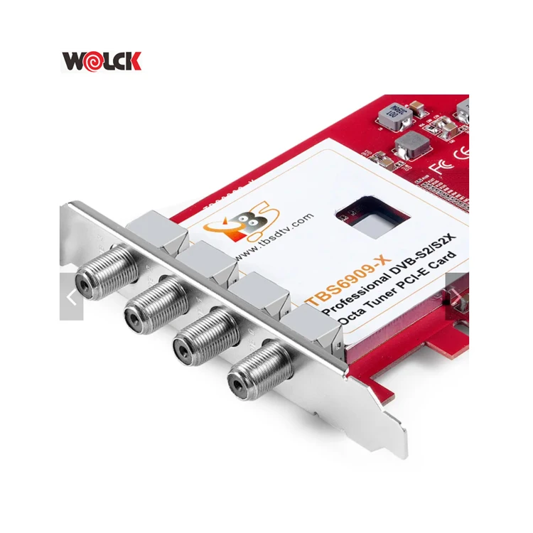 TBS 6909X V2 DVB-S2/S2X 8 Tuner PCIe Card digital satellite receiver IPTV streaming card FTA
