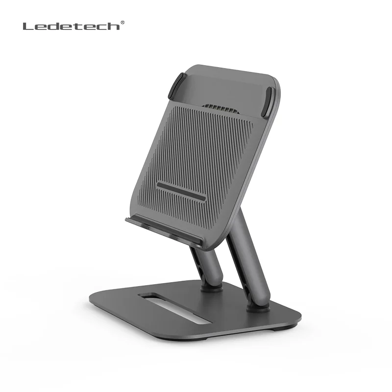 OEM ODM 360 Rotating Base Angle Height Adjustable Aluminum Tablet Holder Portable Desktop Laptop Stand Tablet Mount