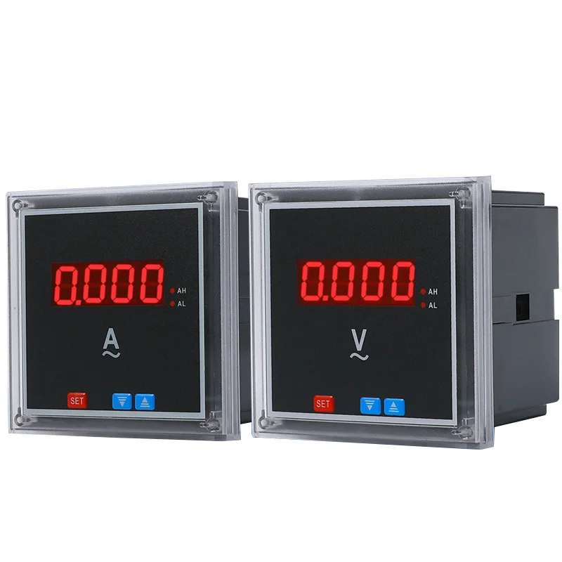 Однофазный амперметр вольтметр Тахометр измеритель частоты AC DC Цифровой дисплей инструмент светодиодный дисплей цифровая панель