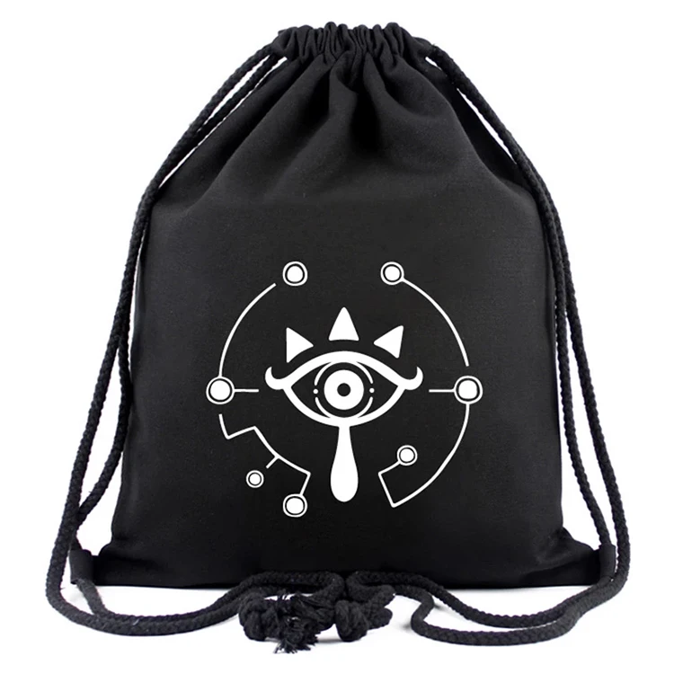 Custom Anime Theme Drawstring Backpacks Travel Canvas Drawstring Bags