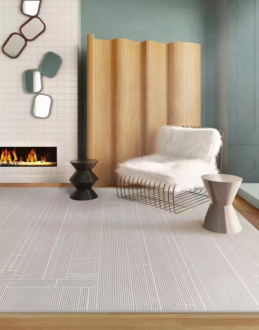 Wholesale  Luxury Modern  Area Carpet Machine made Pattern Style  carpet For Living room