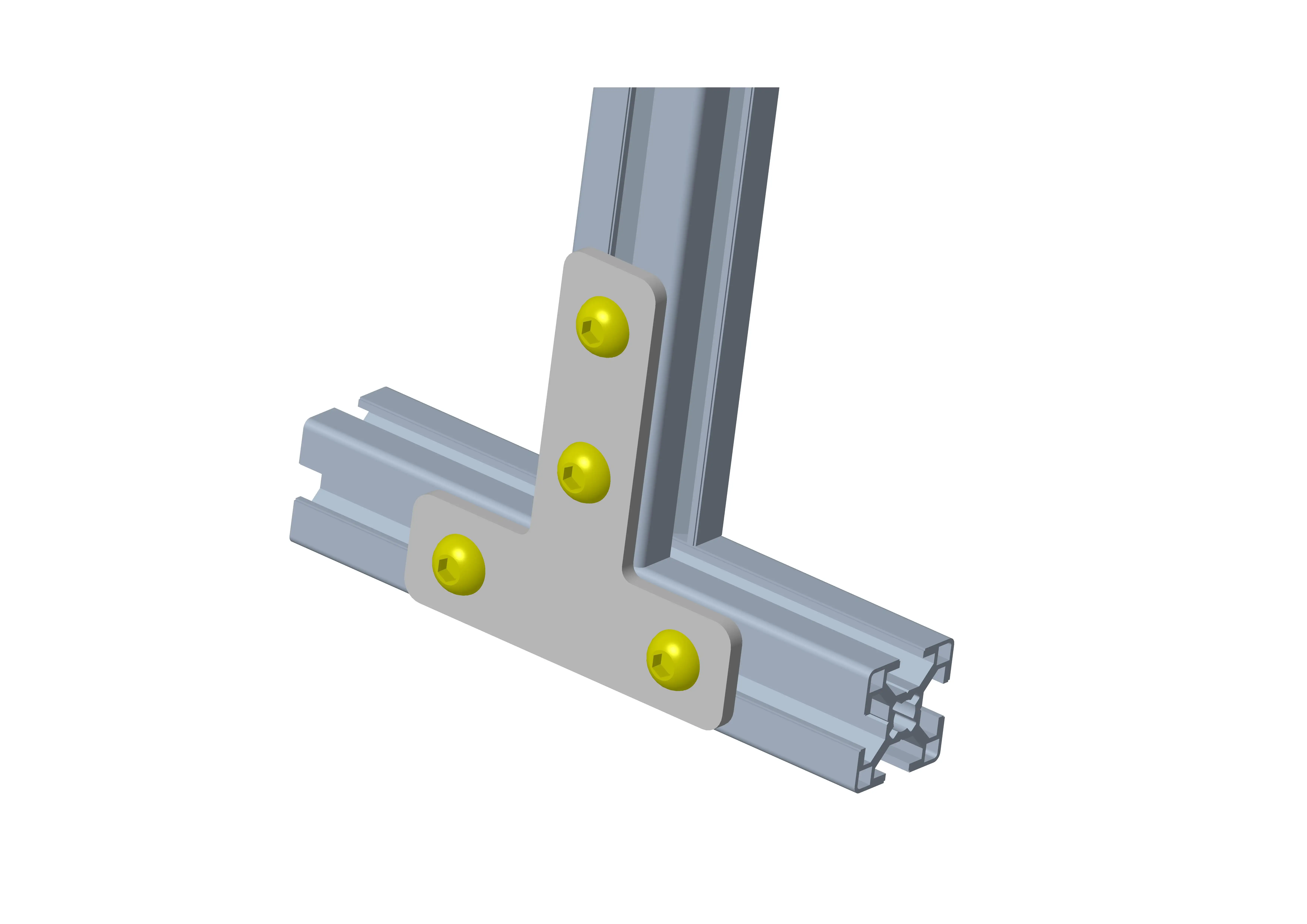 Aluminum L shape T shape cross shape plate bracket profile connector