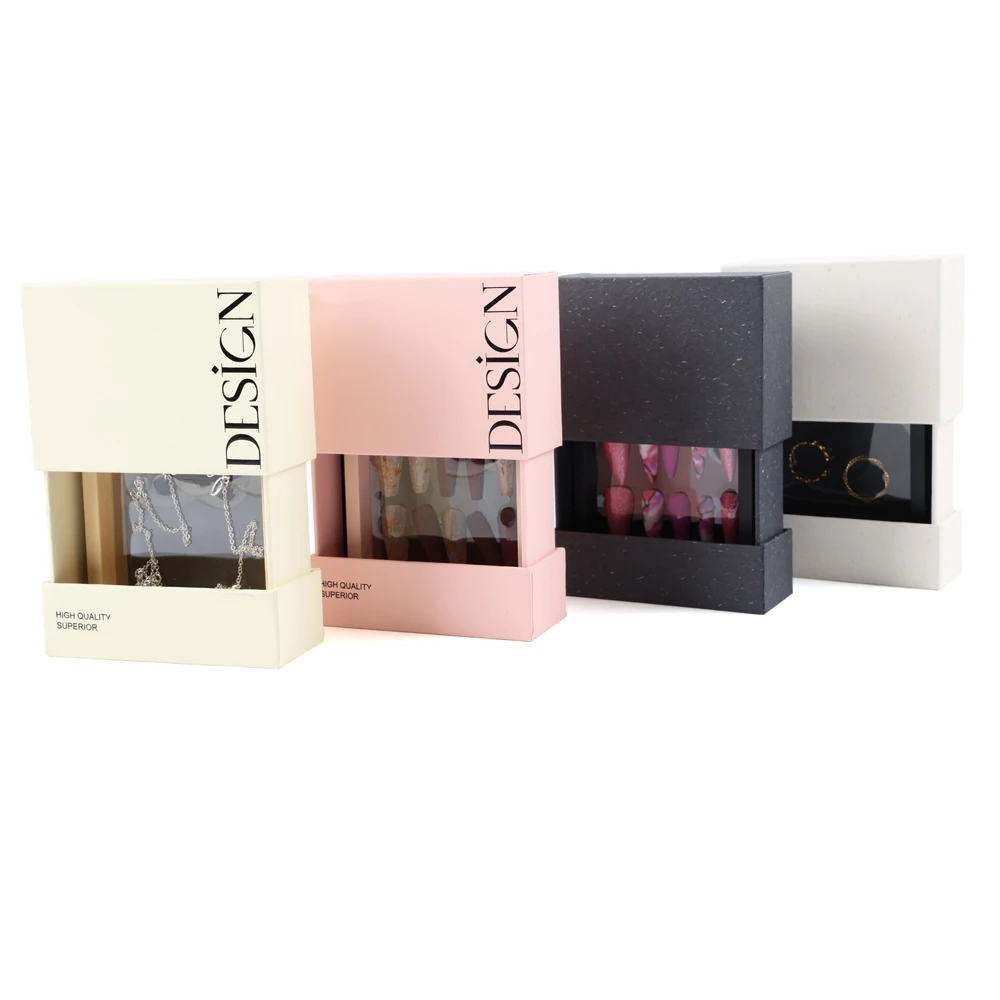 wholesale false nails packing box empty luxury press on nail packaging box custom press on nail boxes for press ons