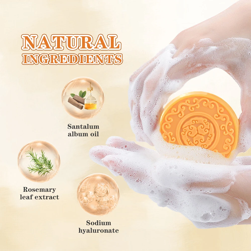 Natural Essential Oil Handmade Sandalwood Soap Moisturizing Sandalwood For Hand Ritual Cleansing Facial Shower Oil Control