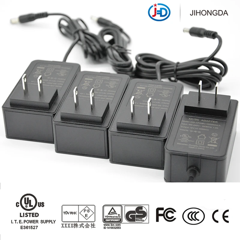 36W Factory direct sales ac dc adapter ul/CUL FCC 12v 3a power supply  for North America