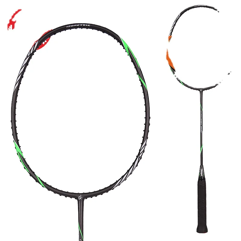 Badminton Bag Light Racket Carbon Fiber Green Orange Key Time Cable Sets Shuttle Color Shaft Handle