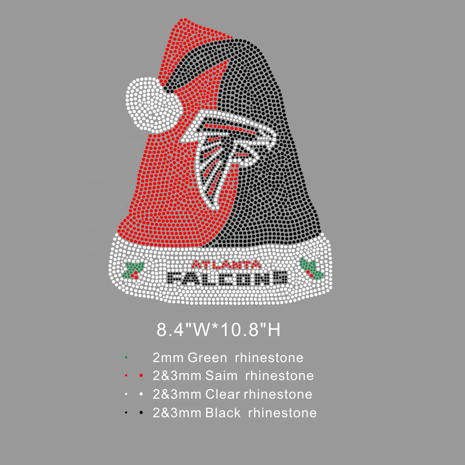 custom Atlanta Falcons rhinestone  motif transfer design
