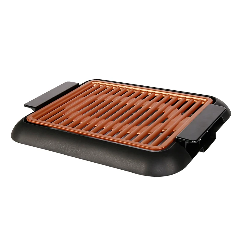 Popular Smokeless Self-control  aluminum detachable  non stick copper bbq grills for household