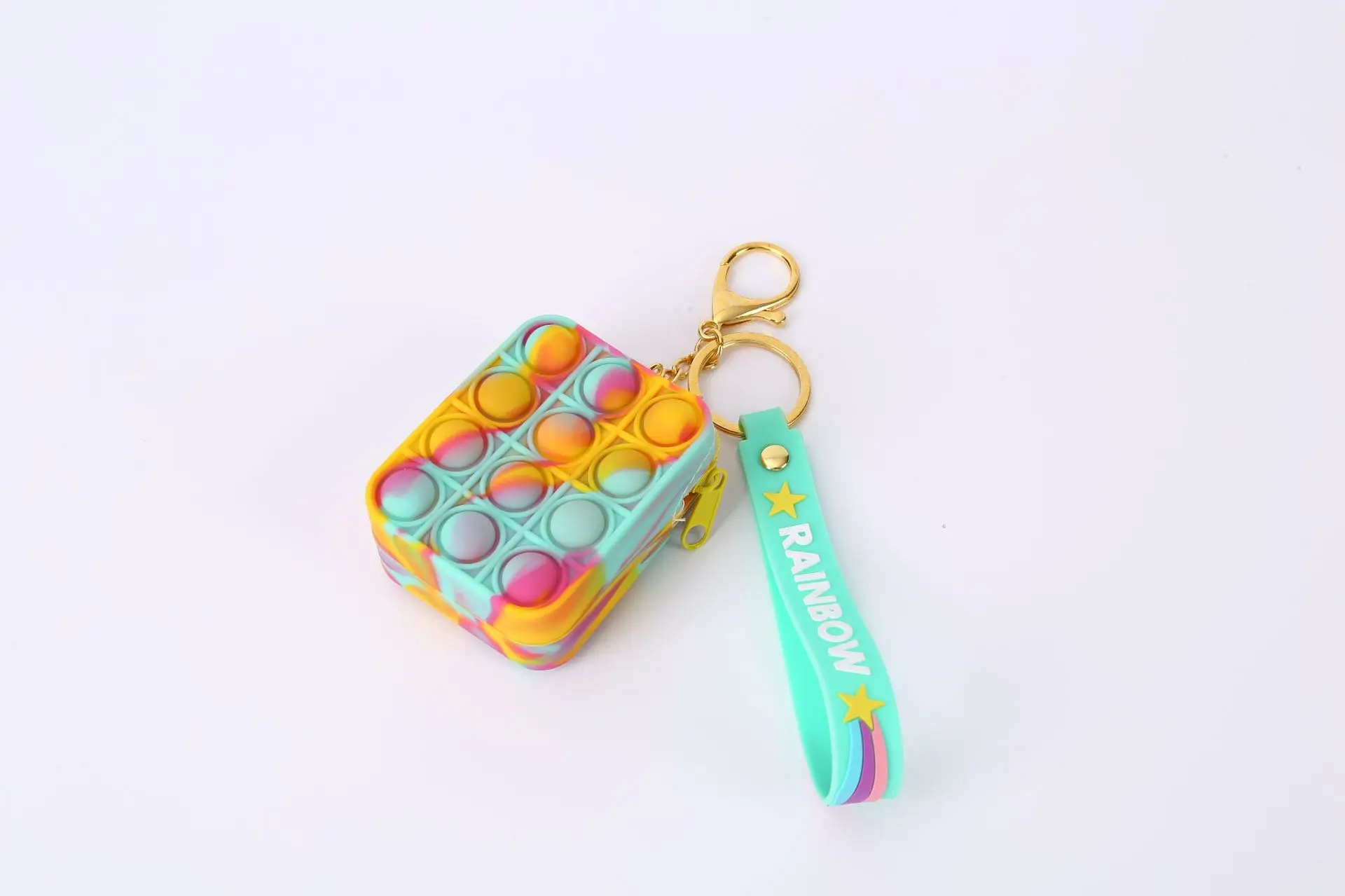 The Latest Silicone Decompression Toy Puzzle Fingertip Press Toy Popping It Coin Purse Coin Bag