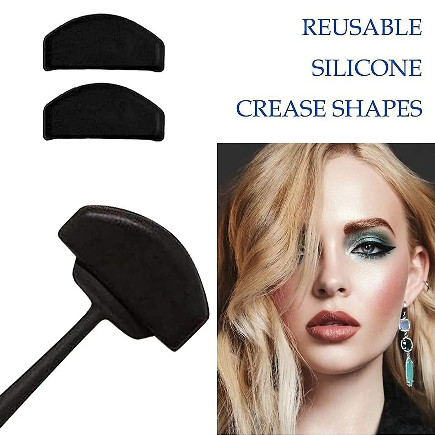  Силиконовые тени для век складки инструменты Ленивый Быстрый инструмент Макияж глаз складок комплект глаза макияжа женщин и девочек