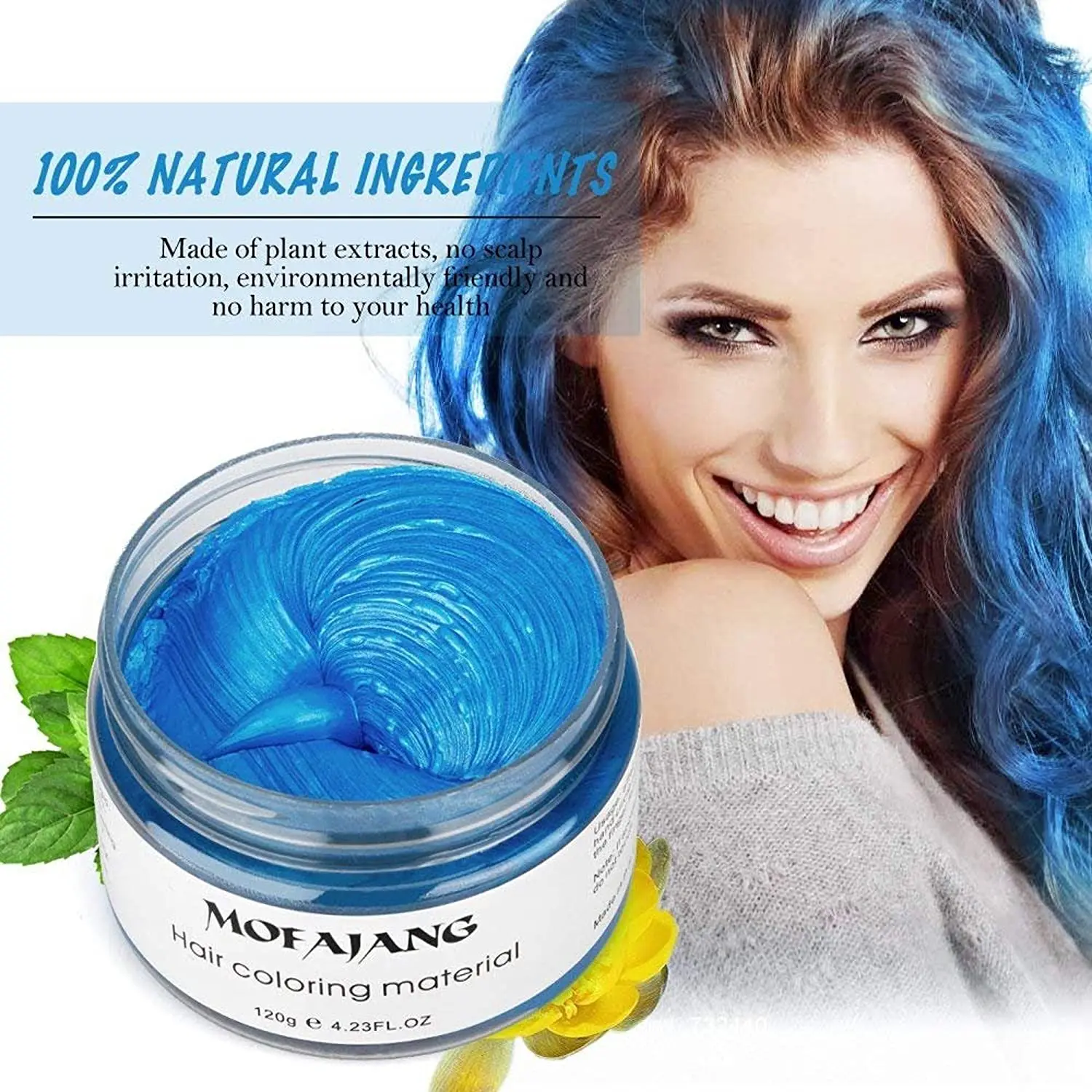 Hot Selling Temporary Hair Color Wax Quality Hair Mud Styling 9 Colors Hair clay color 86