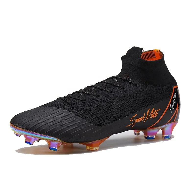
FG Men High Ankle Professional Training Cleat Adults Sport Sneakers Superfly 6 Soccer Shoe Wholesale Cr7 Football Boots 