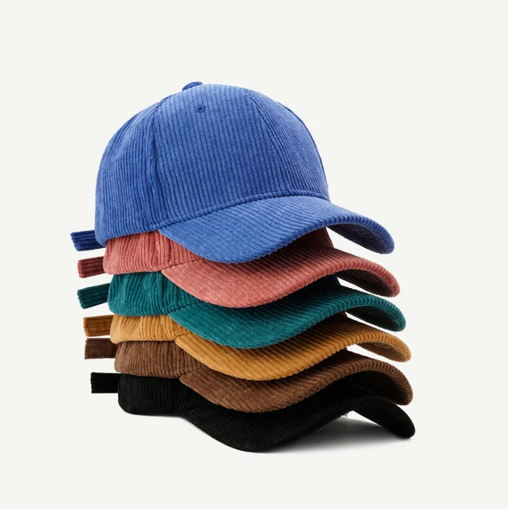 Classic Adjustable Soft Corduroy Velvet Baseball Cap Men Women Vintage Gorras De Pana Corduroy Hat 6 Panel