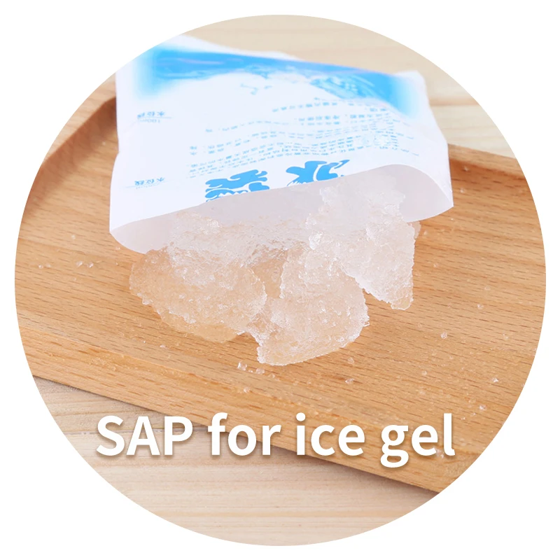 Hydrogel super absorbent polymer SAP sodium polyacrylate for ice pack