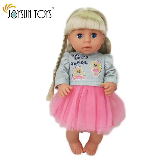 15 Inch Girl Doll with Hair Realistic Baby My First for Infants Toddlers