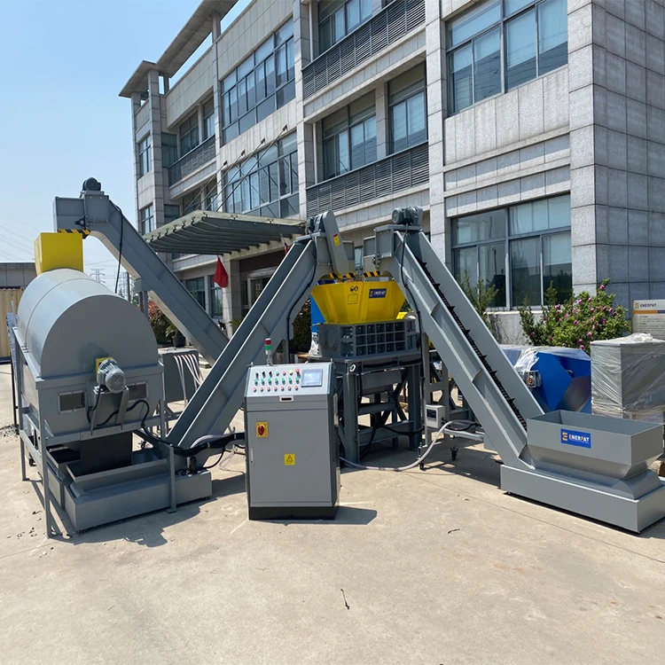 Good Price waste oil filter shredding and washing machine for used oil filter recycling line