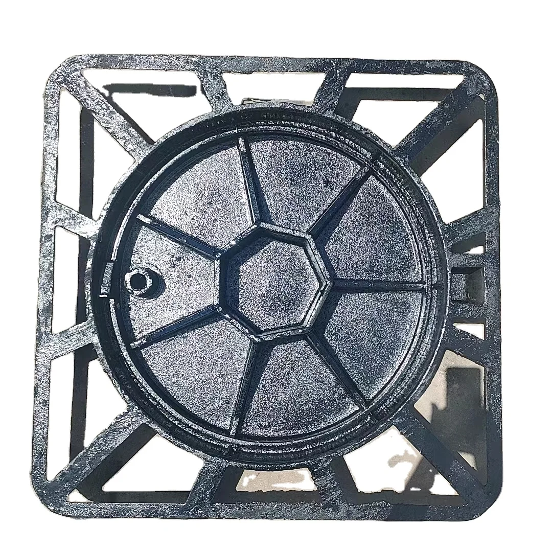 Ductile Cast Iron Manhole Cover and Drain Grating Grid Square and round Die Casting Well Cover