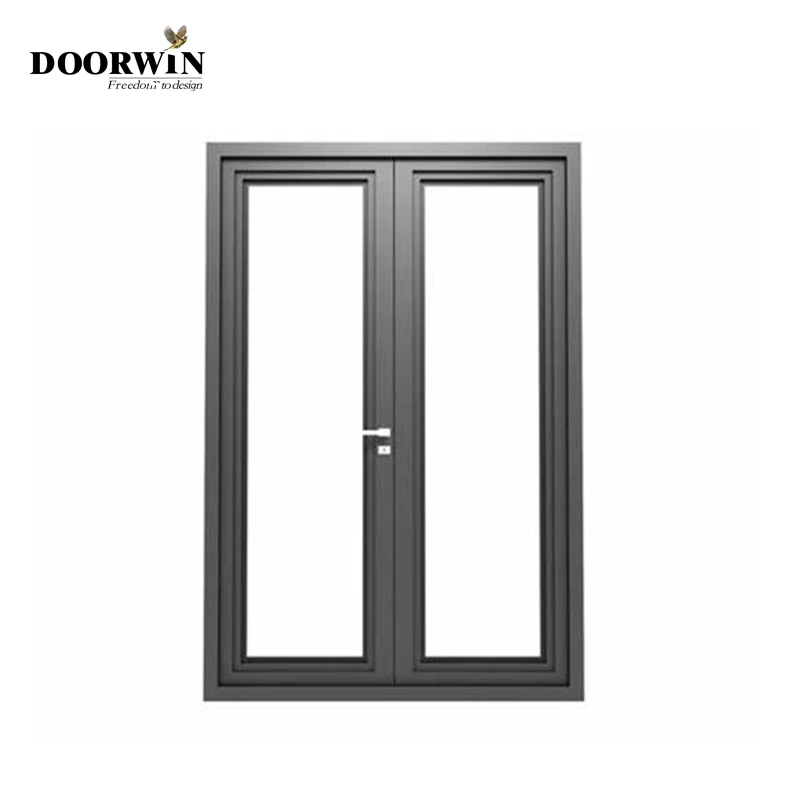Modern Contemporary Customized Double Glazed Powder Coating Aluminium Ultra Narrow Frame Door and Windows