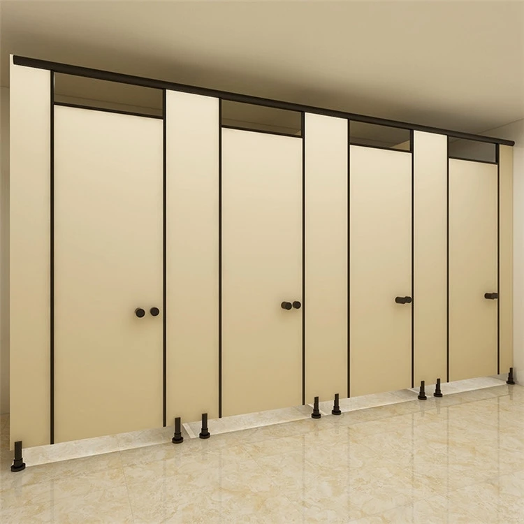 Hpl board bathroom doors compact panel toilet cubicles wood bathroom partitions for hotel